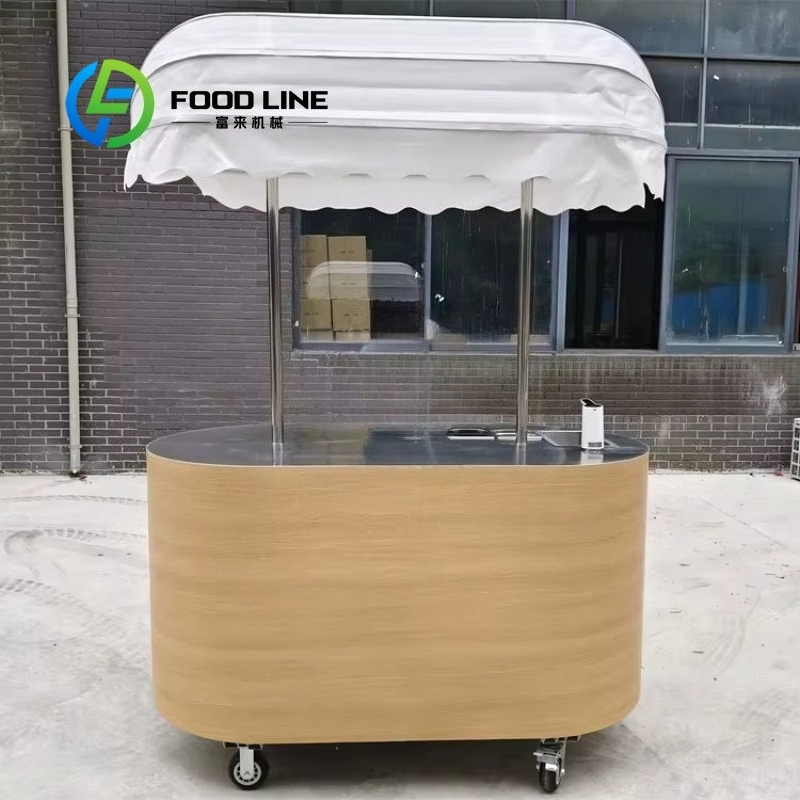 Quality Food Snacks - 맞춤형 고품질 수동 노점차, 차양막이 있는