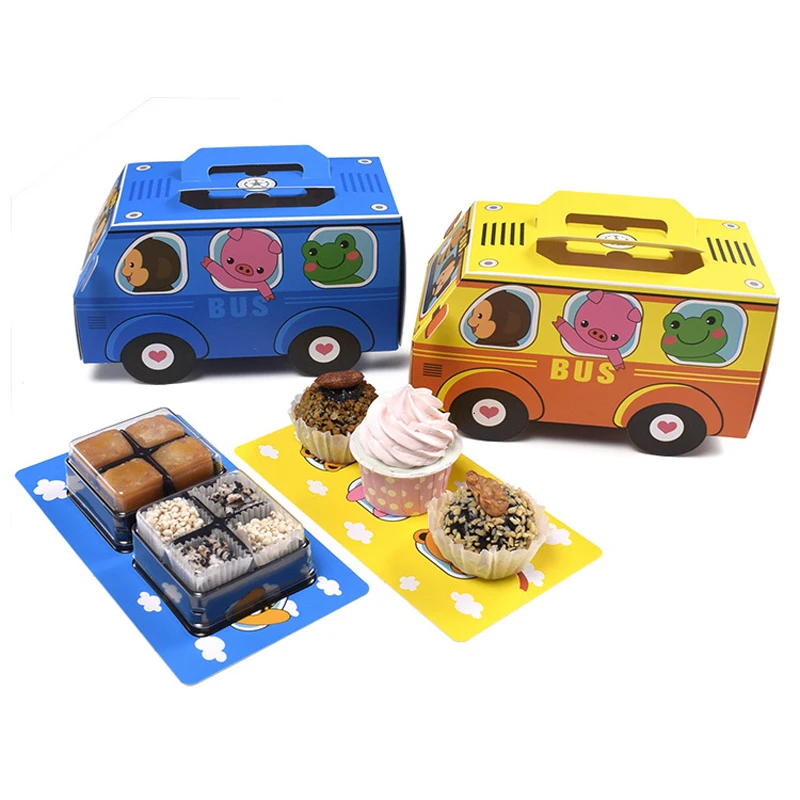 Food Snacks For Kids - 6개입 선물 상자 포장 손잡이 케이크