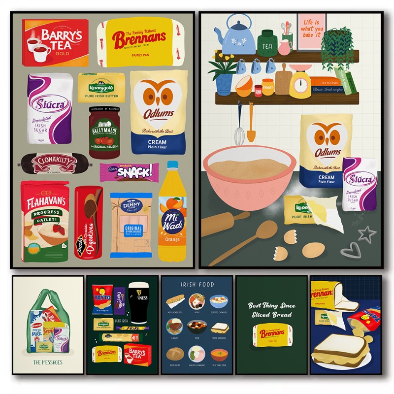 Food Snacks Pictures - 귀여운 클래식 아일랜드 음식 간식 버터