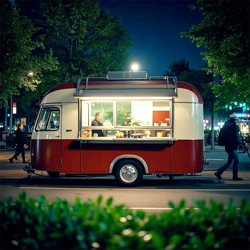 Food Snacks Catering - 이동식 푸드 카트 트레일러 상업용 케이터링