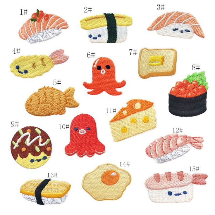 10개 자수 패치 인기 음식 간식 자수 장식 의류 모자 - Food Snacks Pictures 리뷰 및 가격