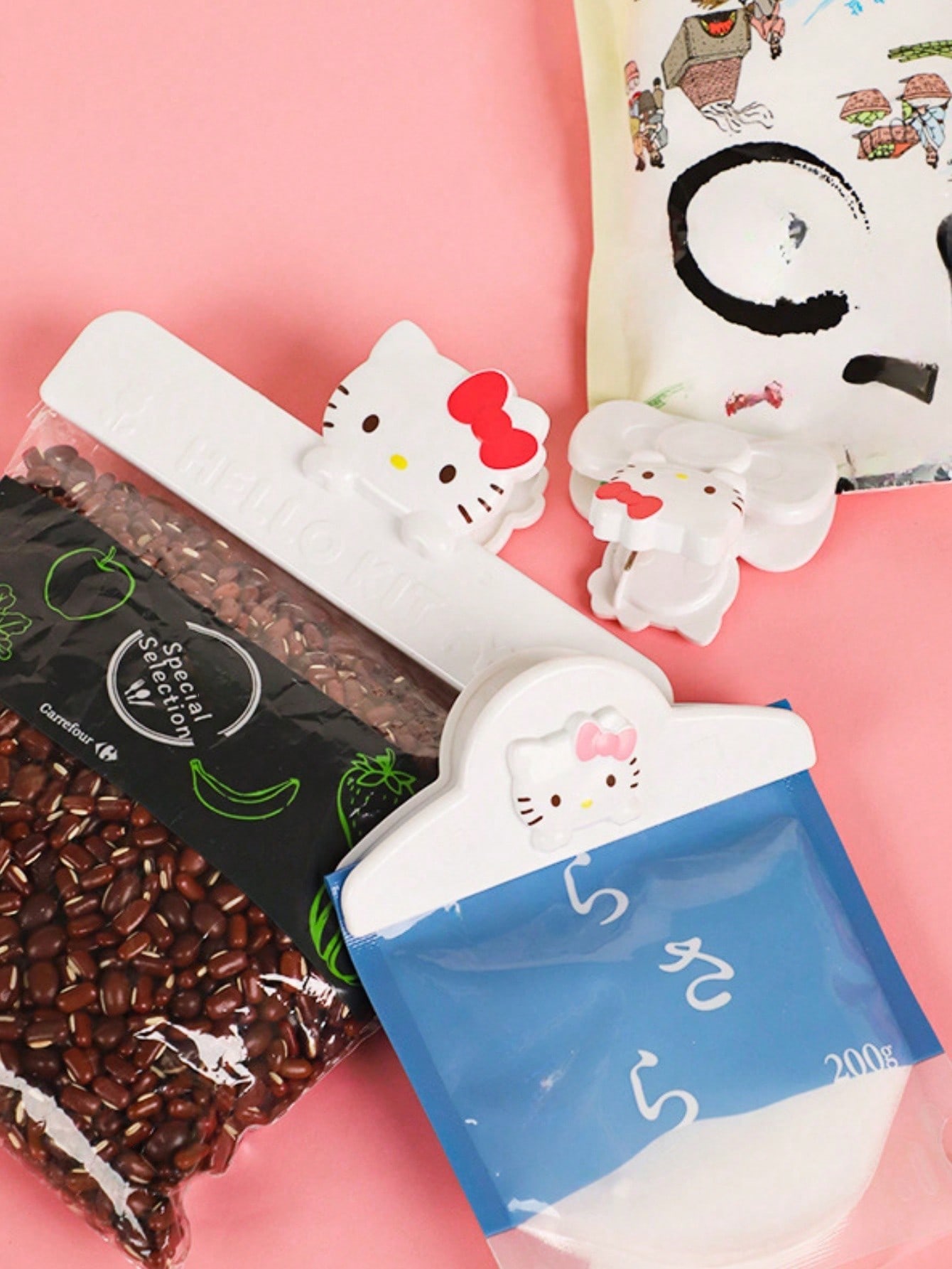 1/2개/세트 헬로키티 음식 봉투 클립 자석 부착 가능 - Food Snacks Items 리뷰 및 가격