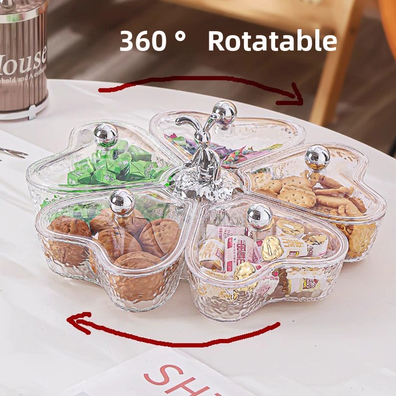 신형 라이트 럭셔리 회전형 과일 트레이, 거실 커피 테 - Food Snacks Items 리뷰 및 가격