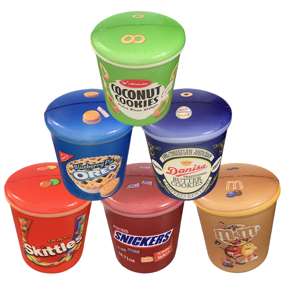 1/6/12개입, 스낵통 모양의 부드러운 촉감 장난감, - Food Snacks For Kids 리뷰 및 가격