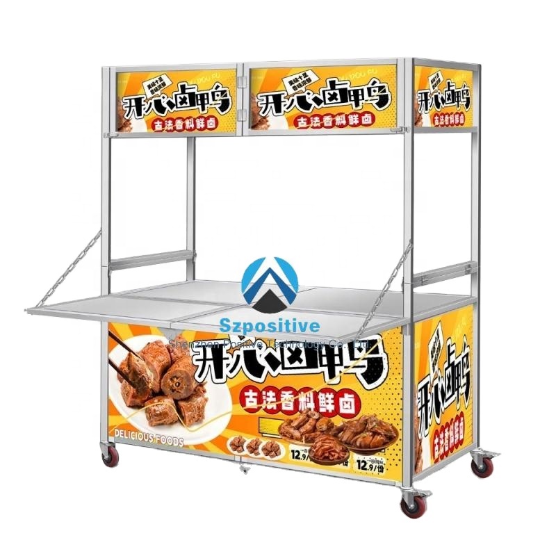 맞춤형 스테인리스 스틸 케이터링 장비 이동식 푸드 카트 - Food Snacks Catering 리뷰 및 가격