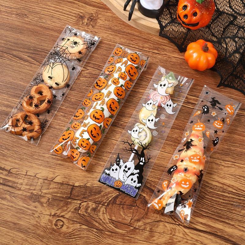 50/100Pcs 할로윈 자체 접착 가방 호박 유령 인 - Food & Snacks Coloring Book Bold & Easy 리뷰 및 가격